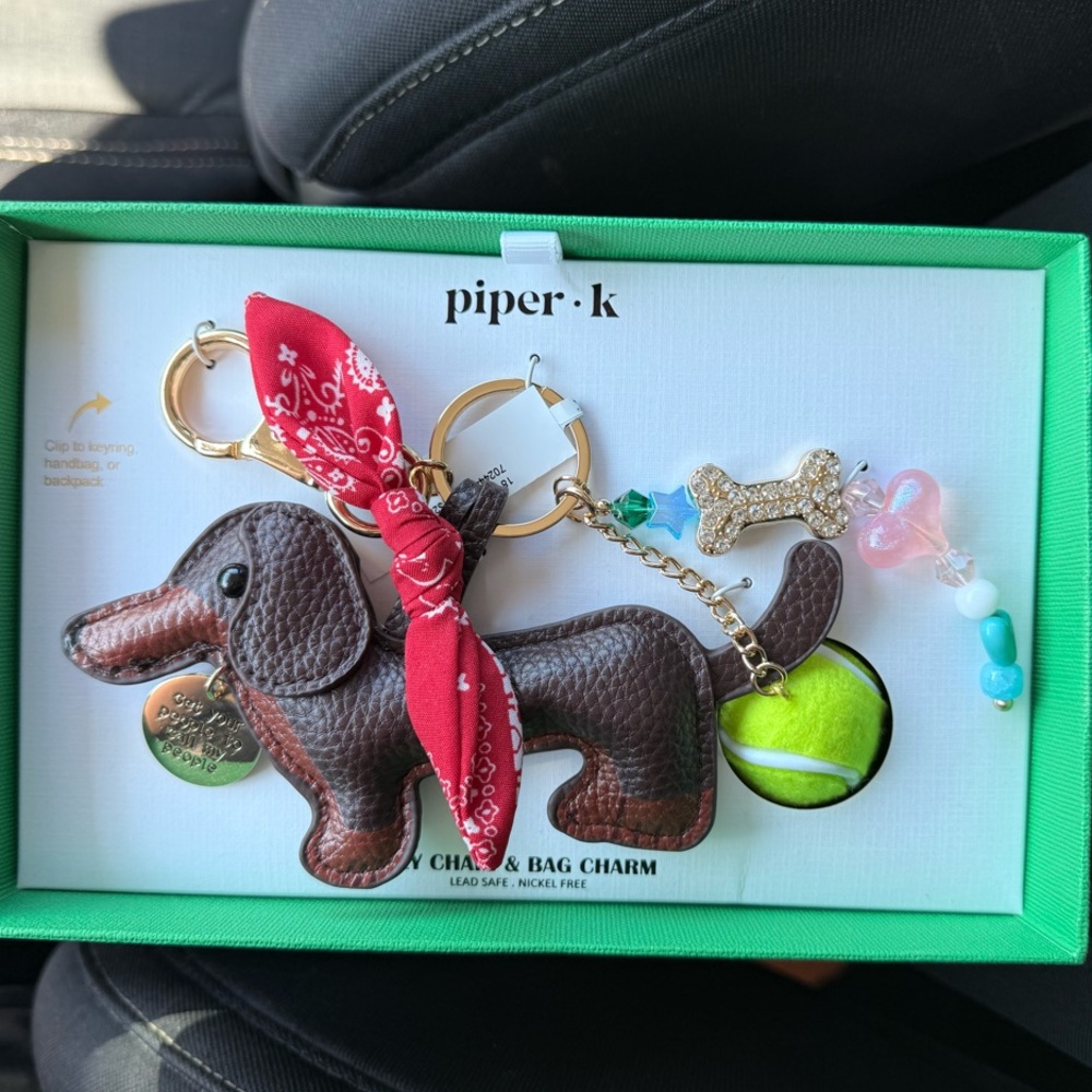 Piper K Dachshund Keychain and Bag Charm
